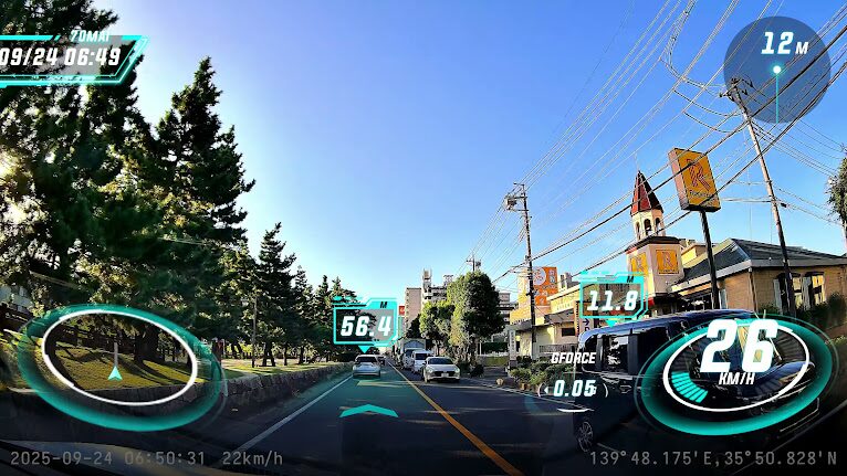70mai Dash Cam 4K T800ドライブ映像