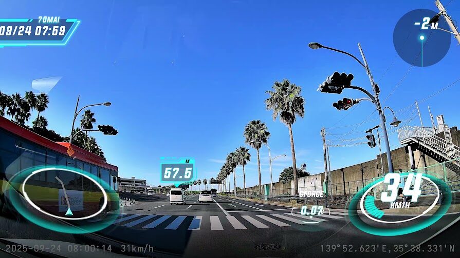 70mai Dash Cam 4K T800ドライブ映像