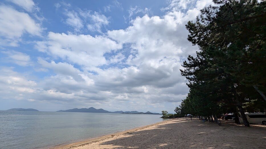 マイアミ浜オートキャンプ場からの景色