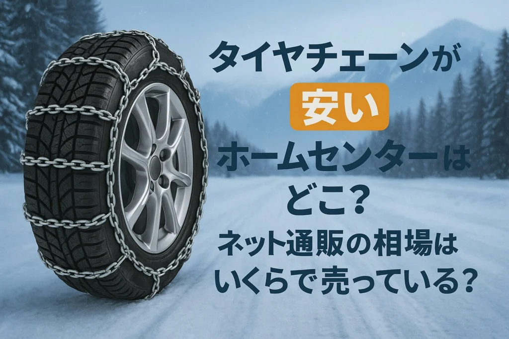 タイヤチェーンが安いホームセンターはどこ？売ってる場所は？ネット 