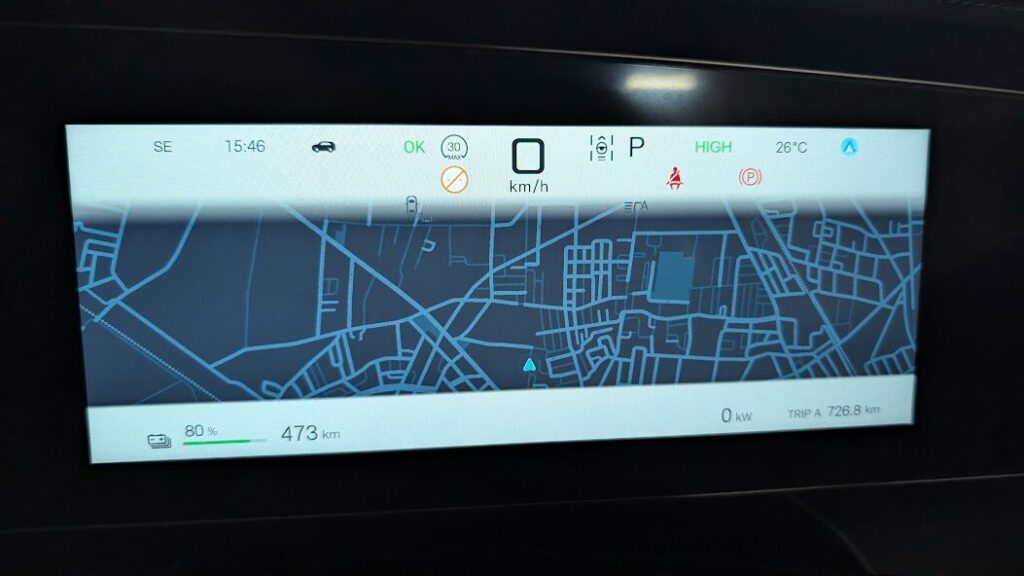 計器のコンビネーションメーターでGoogleマップが表示されて感動しがち
