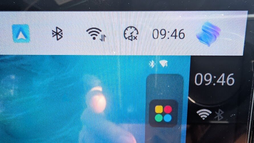 タッチスクリーン右上のマークがショートカットボタンだった