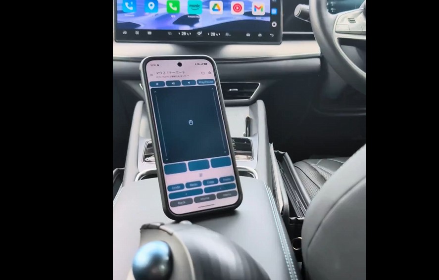 Bluetooth Keyboard & Mouseアプリ使ってみて!AndroidスマホでBYD SEALION 7の15.6インチ画面をマウス操作できるぞ!
