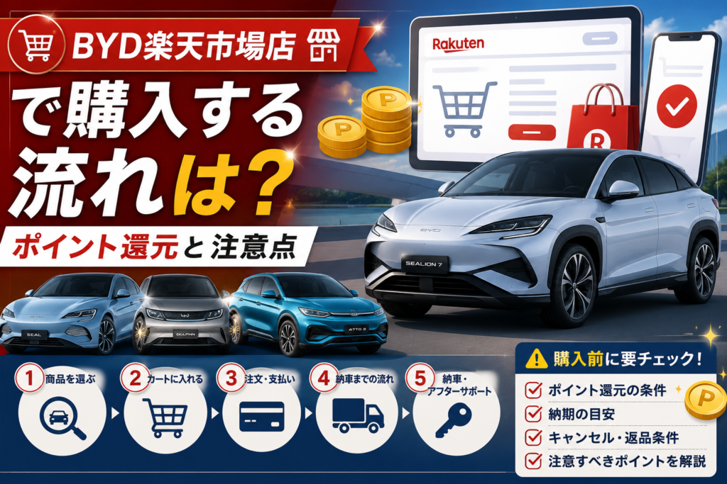 BYD楽天市場店で購入する流れは？ポイント還元と注意点